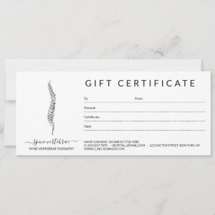 Carte Chirurgien orthopédique de la colonne vertébrale