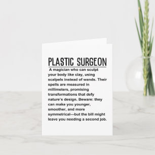 Carte Chirurgien plastique