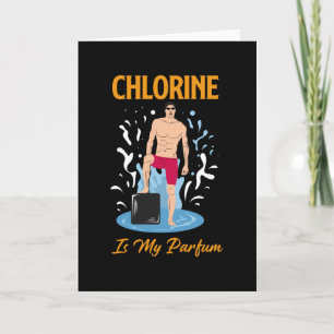 Carte Chlorine Is My Partum - Swimmer Design