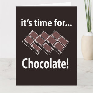 Carte Chocolat C'est l'heure du chocolat