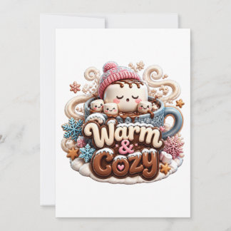 Carte Chocolat Chaud Cozy & Warm