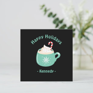 Carte Chocolat chaud de Noël