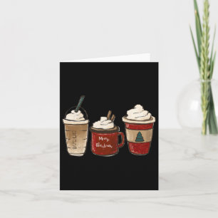 Carte Chocolat Chaud Hiver Confortable Tasse Chaude Crèm