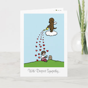 Carte Chocolate labrador Angel with Love