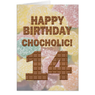 Carte Chocololique 14e anniversaire