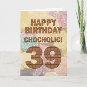 Carte Chocololique 39e anniversaire