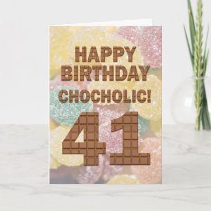 Carte Chocololique 41e anniversaire