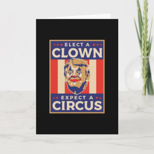 Carte Choisir un clown s'attendre à un cirque
