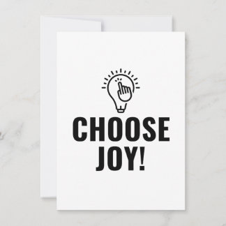 Carte Choisir une devis de joie