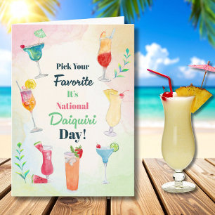 Carte Choisissez votre jour de daiquiri national préféré
