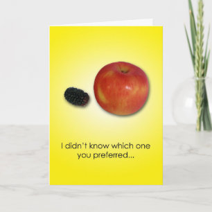 Carte Choix d'anniversaire