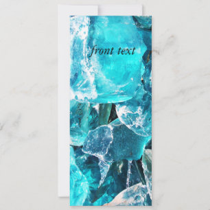 Carte Choncs en cristal bleu