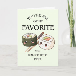 Carte Choses préférées réunies en une seule