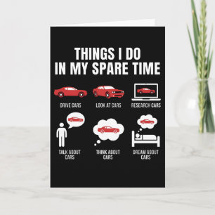 Carte Choses que je fais pendant mon temps libre T-shirt