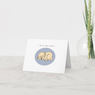 Carte Chou Chien Chien Désolé Excusez Mon Mauvais Pardon