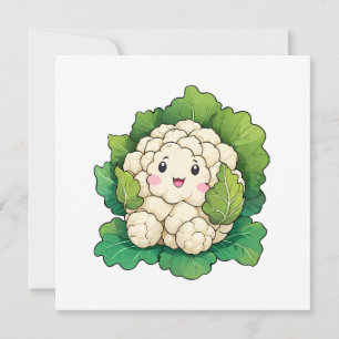 Carte Chou-fleur Kawaii