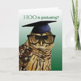 Carte Chouette avec lunettes Grammar