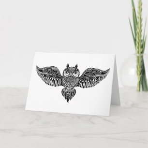 Carte Chouette inspirée