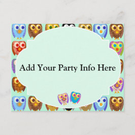 Carte Chouettes mignonnes