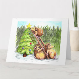 Carte choupissons de Noël