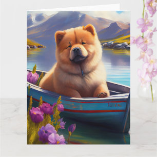Carte Chow Chow sur une pagaie : une aventure Pittoresqu