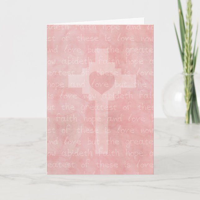 Carte Chrétien d'espoir et d'amour de foi inspiré (Devant)