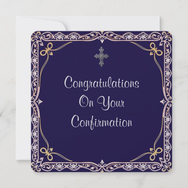 Carte Chrétienne Appartement Confirmation (Devant)