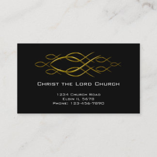 Carte chrétienne de profil