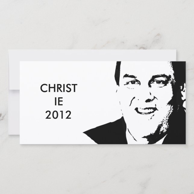 CARTE CHRIS CHRISTIE (Devant)
