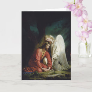 Carte Christ à Gethsémani par Carl Bloch, Religieux