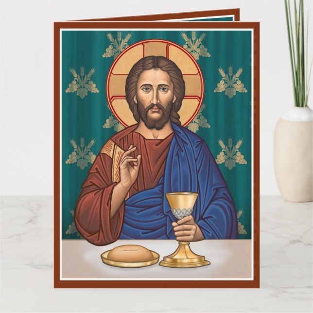 Carte Christ avec Chalice (Devant)
