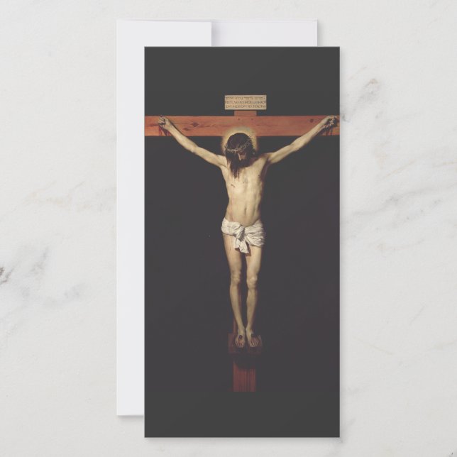 Carte Christ crucifié par Diego Velazquez (Devant)
