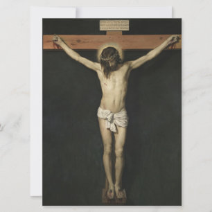 Carte Christ crucifié sur la Croix (foi) (Vélasquez)