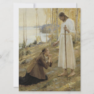 Carte Christ et Marie Magdalene dans la campagne finland