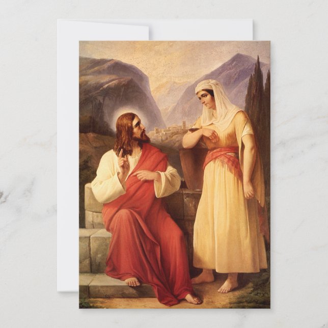 Carte Christ et Samaritain par Christian Schleisner (Devant)