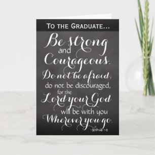 Carte Christian Bible Verse Graduation Félicitations
