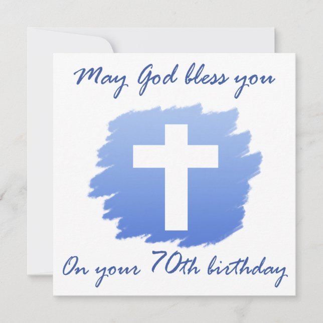 Carte Christian Cadeaux 70e anniversaire (Devant)