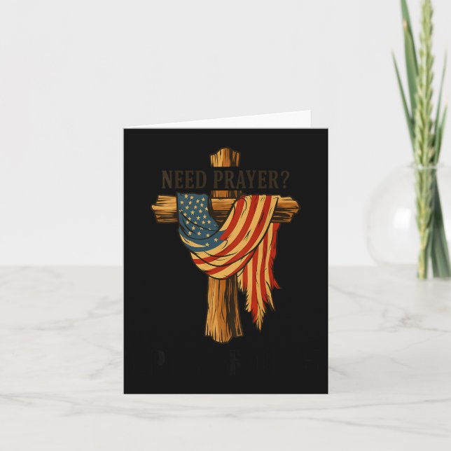 Carte Christian Jesus Tap Me On The Shoulder Cross Usa F (Devant)