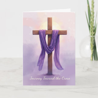 Carte Christian Lent Reflection Journey Toward the Cross