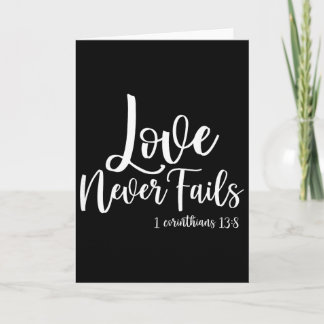 Carte Christian Love Never Fails Corinthian 138 Happy Va