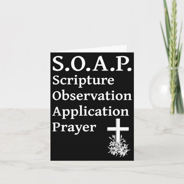 Carte Christian Soap Scripture Observation Application P (Devant)