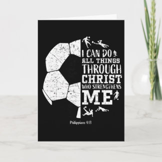 Carte Christian Soccer Faith Graphic Bible Verse Philipp
