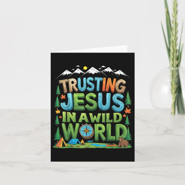 Carte Christian Summer Vrai North Vbs 2025 Trusting Jesu (Devant)