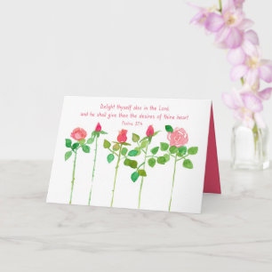 Carte Christian Valentine's Day Bible Verse Psaumes 37 4