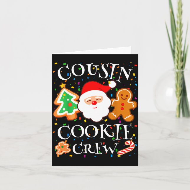 Carte Christmas 2025 Cousin Cookie Baking Crew Squad Fam (Devant)