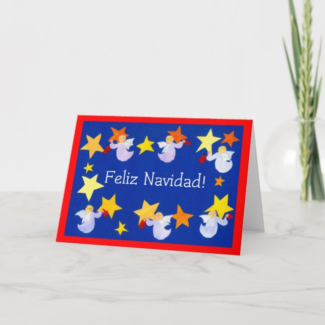 Carte Christmas Angels, espagnol (Devant)