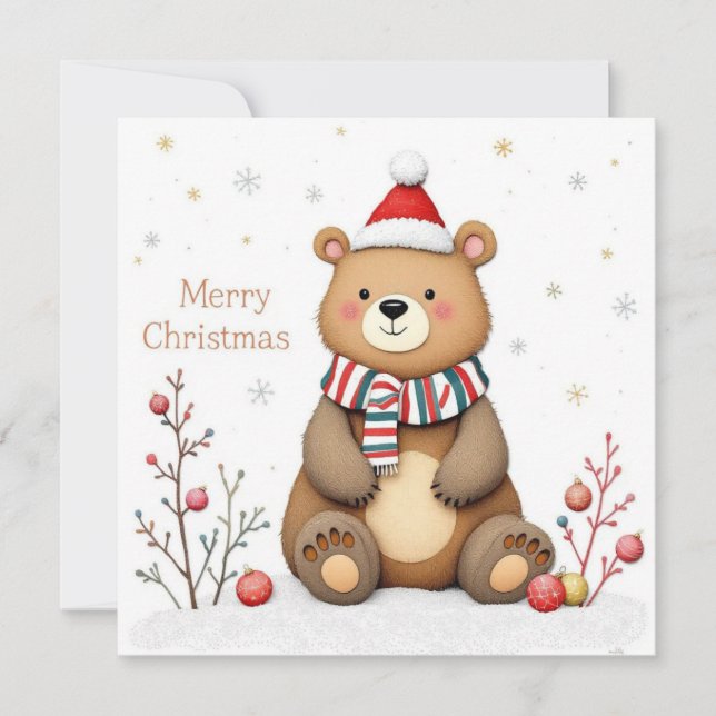Carte Christmas Bear (Devant)