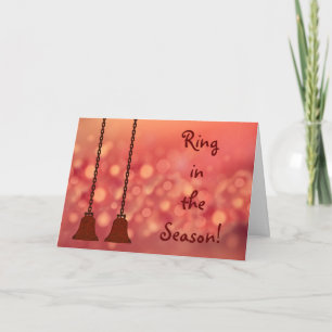Carte Christmas Bells Lights Christmas Holiday Card