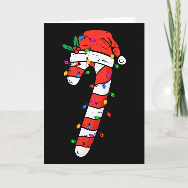 Carte Christmas Candy Cane Santa Xmas Kids Toddler Youth (Devant)