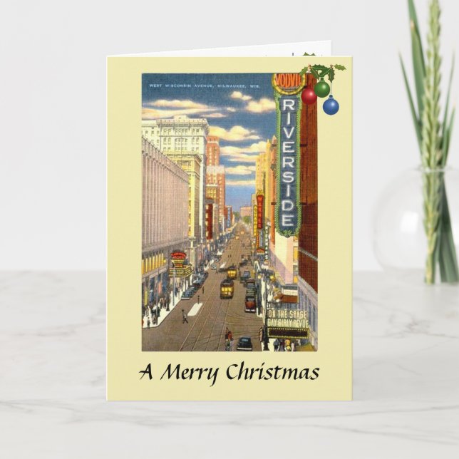 Carte Christmas Card - Milwaukee, Wisconsin, USA (Devant)